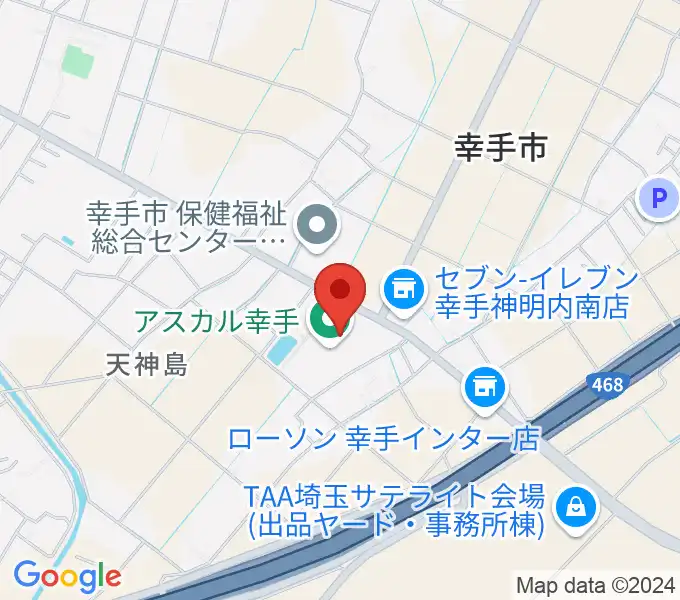 アスカル幸手の地図