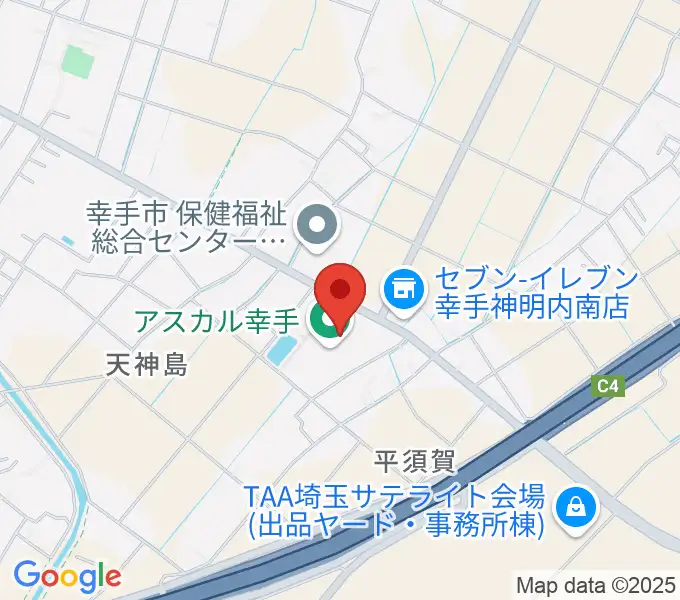 アスカル幸手の地図
