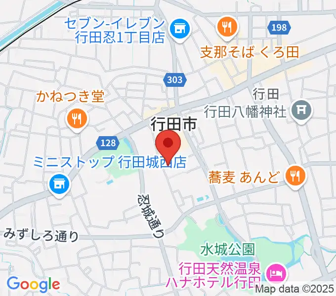 行田市産業文化会館 ベル・プラスの地図