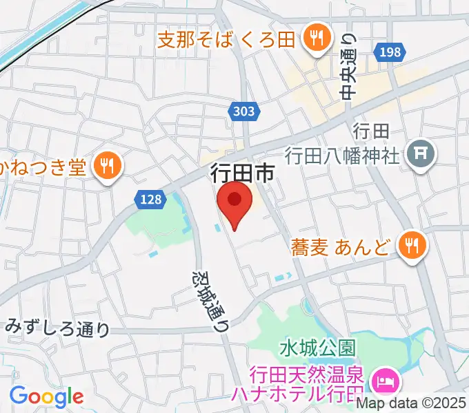 行田市産業文化会館 ベル・プラスの地図