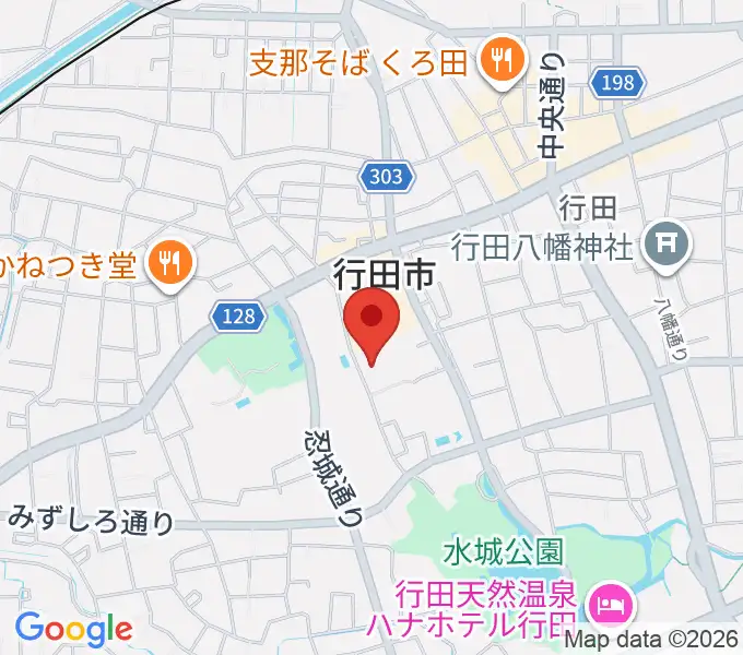 行田市産業文化会館 ベル・プラスの地図