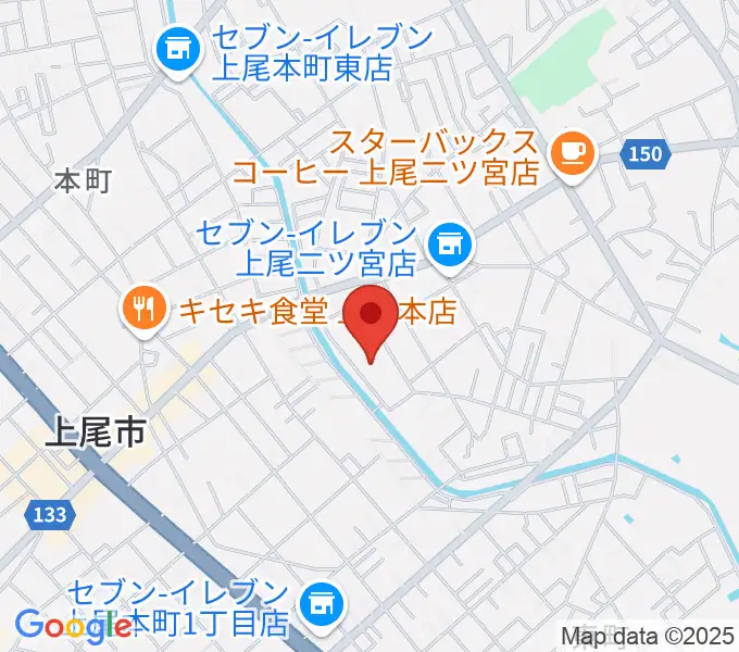 あげお富士住建ホールの地図