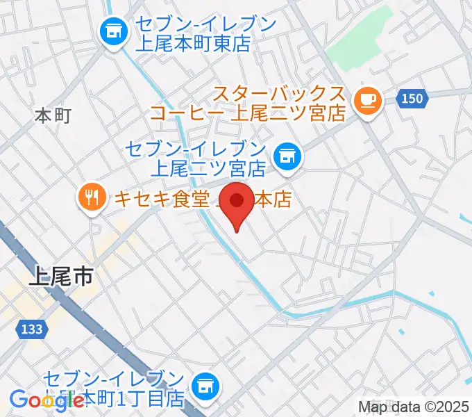 あげお富士住建ホールの地図
