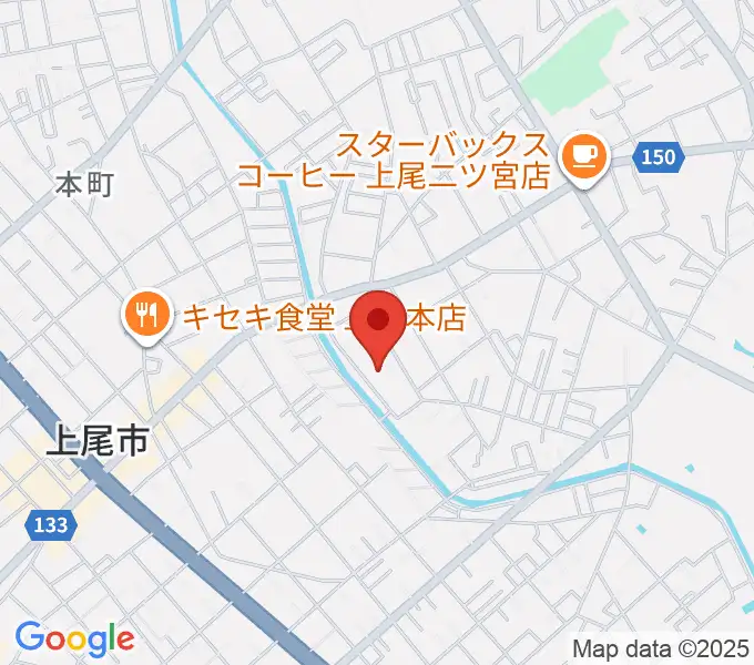 あげお富士住建ホールの地図