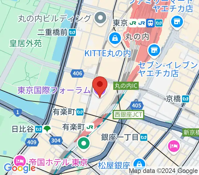 東京国際フォーラムの地図