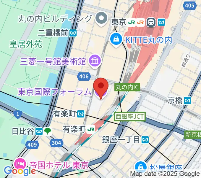 東京国際フォーラムの地図