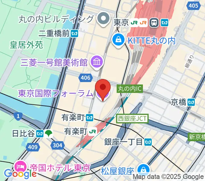 東京国際フォーラムの地図