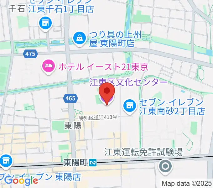 江東区文化センターの地図