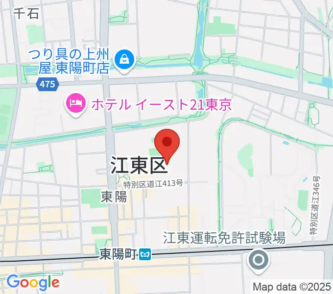 江東区文化センターの地図