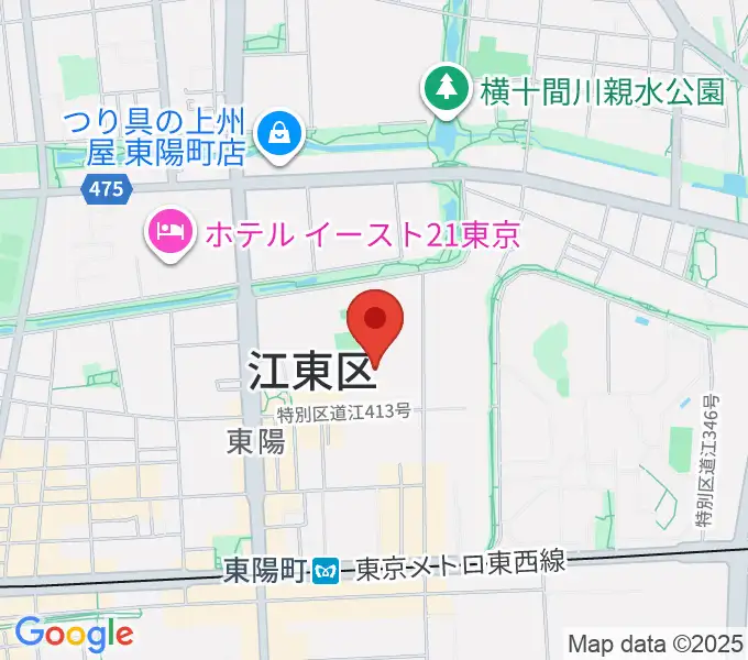 江東区文化センターの地図