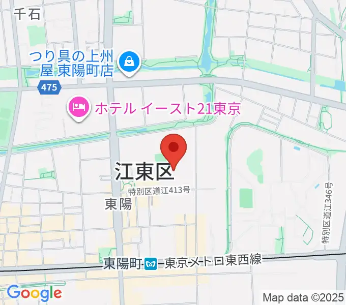 江東区文化センターの地図