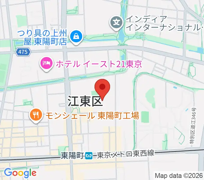 江東区文化センターの地図