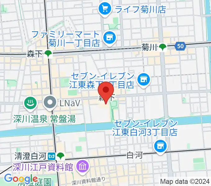 森下文化センターの地図