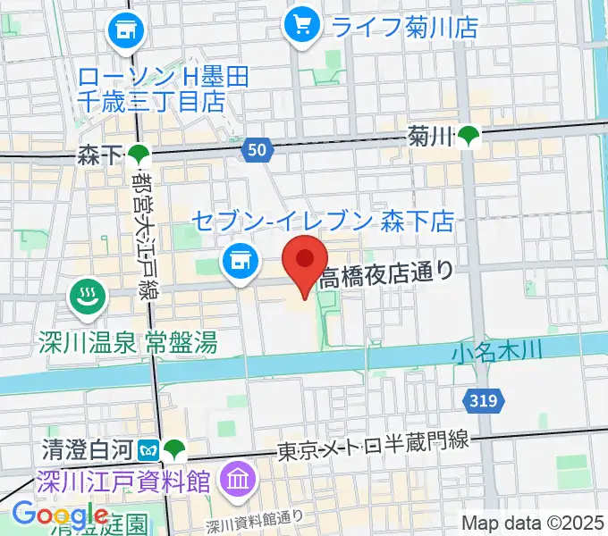 森下文化センターの地図