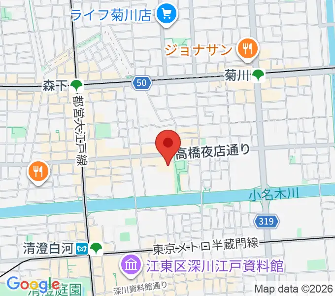 森下文化センターの地図