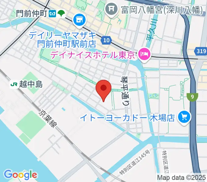 古石場文化センターの地図