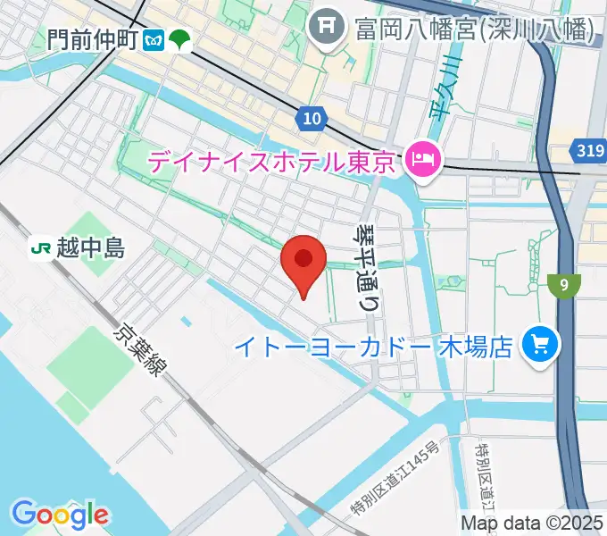 古石場文化センターの地図