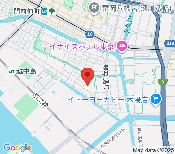 古石場文化センターの地図