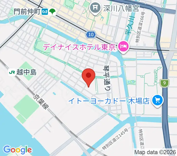 古石場文化センターの地図