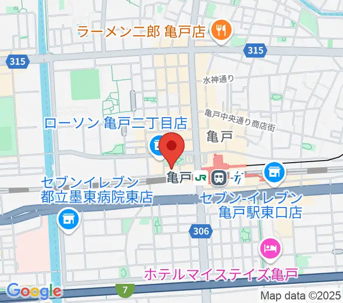 江東区亀戸文化センターの地図