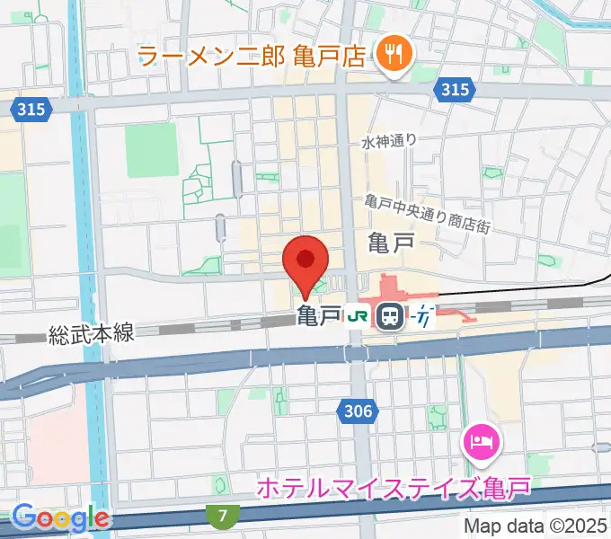 江東区亀戸文化センターの地図