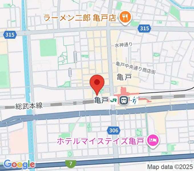 江東区亀戸文化センターの地図