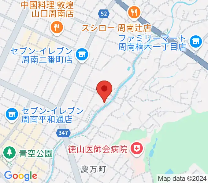 グランドミック周南楽器 御弓店の地図