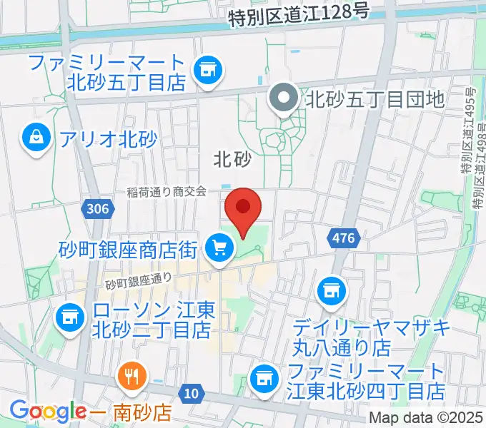 砂町文化センターの地図
