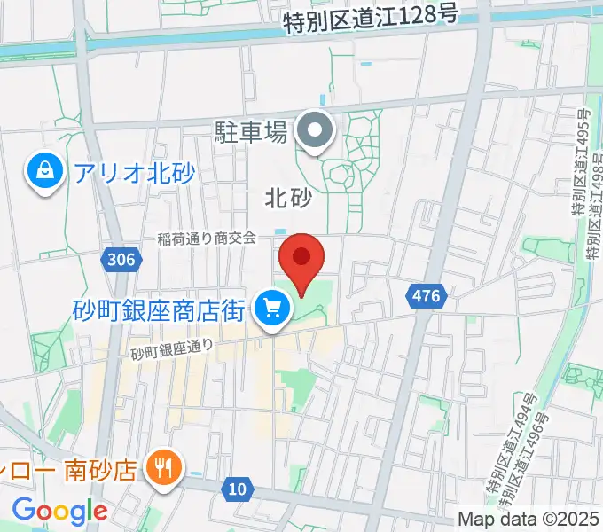 砂町文化センターの地図