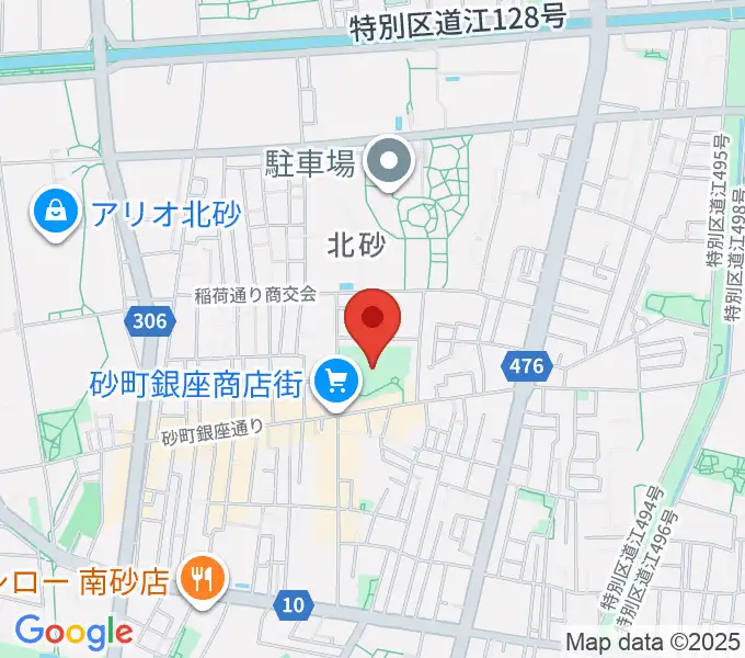 砂町文化センターの地図