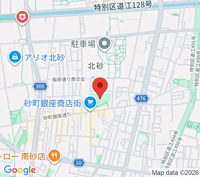 砂町文化センターの地図