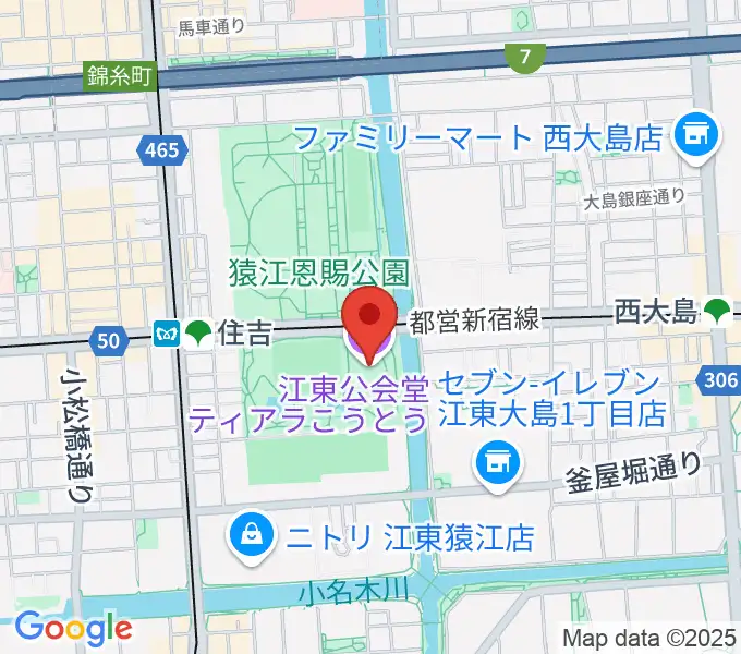 ティアラこうとうの地図