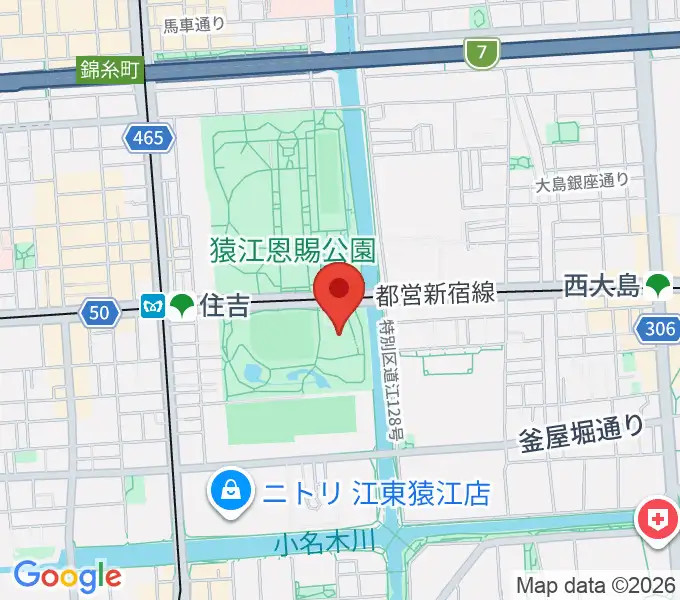 ティアラこうとうの地図