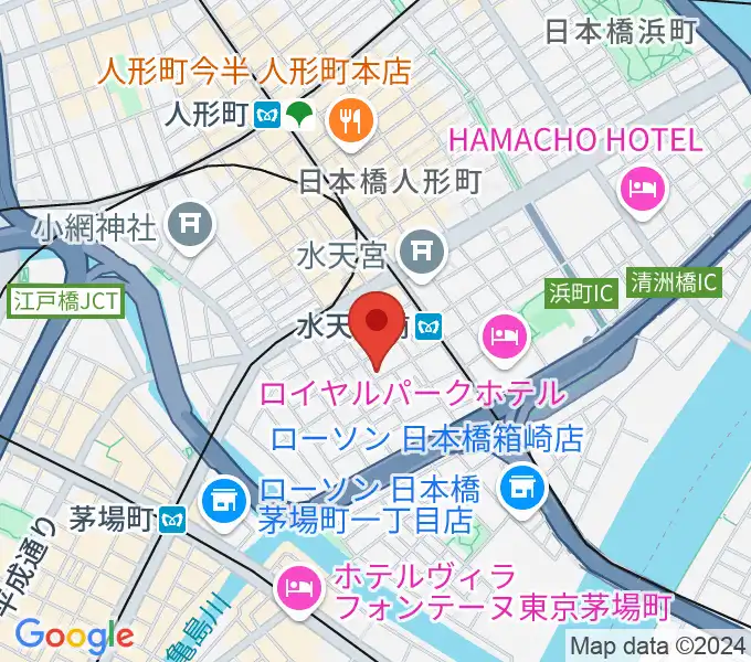 日本橋公会堂の地図