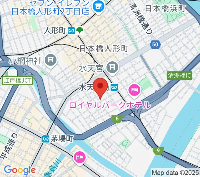 日本橋公会堂の地図