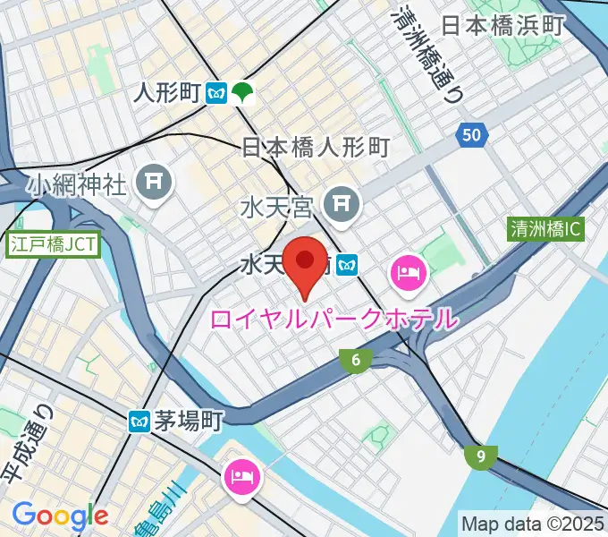 日本橋公会堂の地図