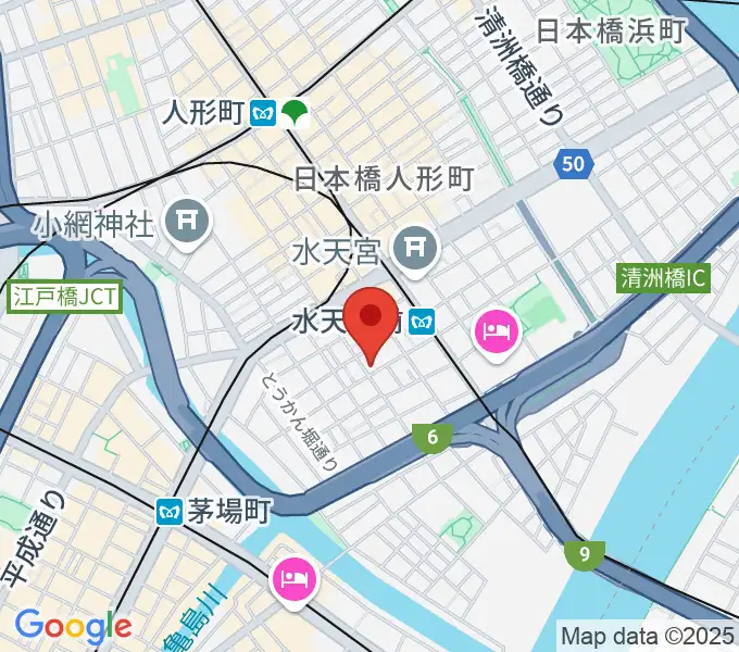 日本橋公会堂の地図