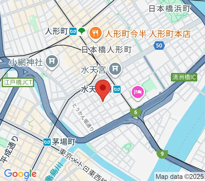 日本橋公会堂の地図