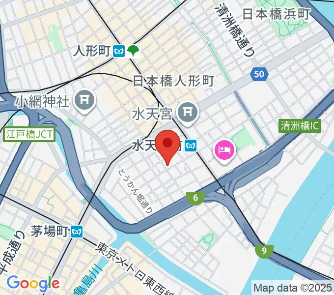 日本橋公会堂の地図