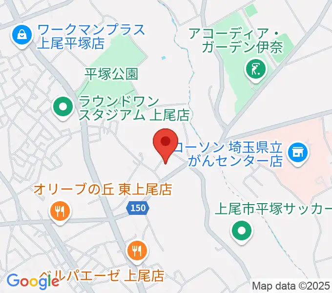 イコス上尾の地図