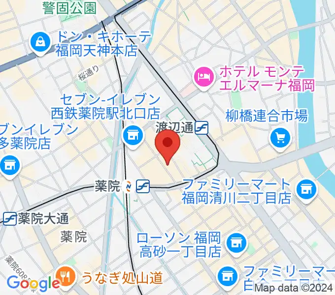 薬院the sound trackの地図