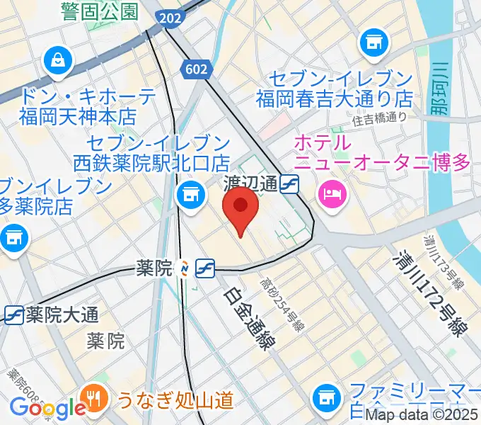 薬院the sound trackの地図