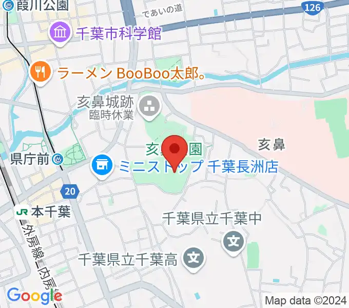 千葉県文化会館の地図