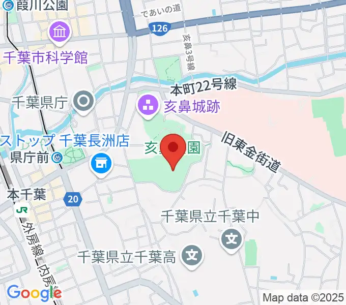 千葉県文化会館の地図