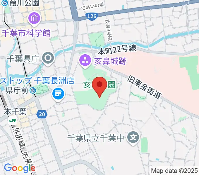 千葉県文化会館の地図