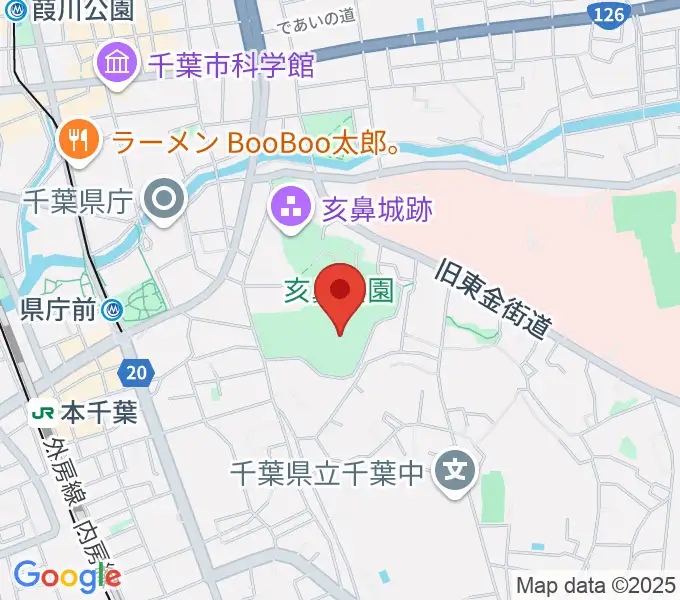 千葉県文化会館の地図