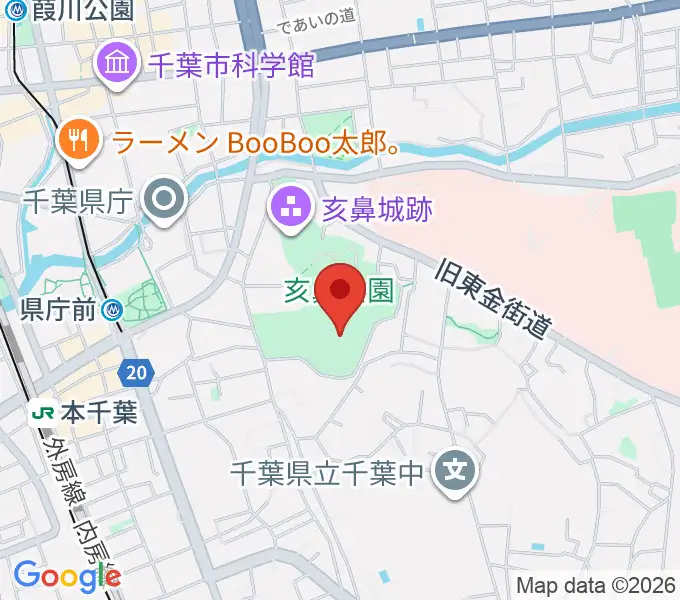 千葉県文化会館の地図