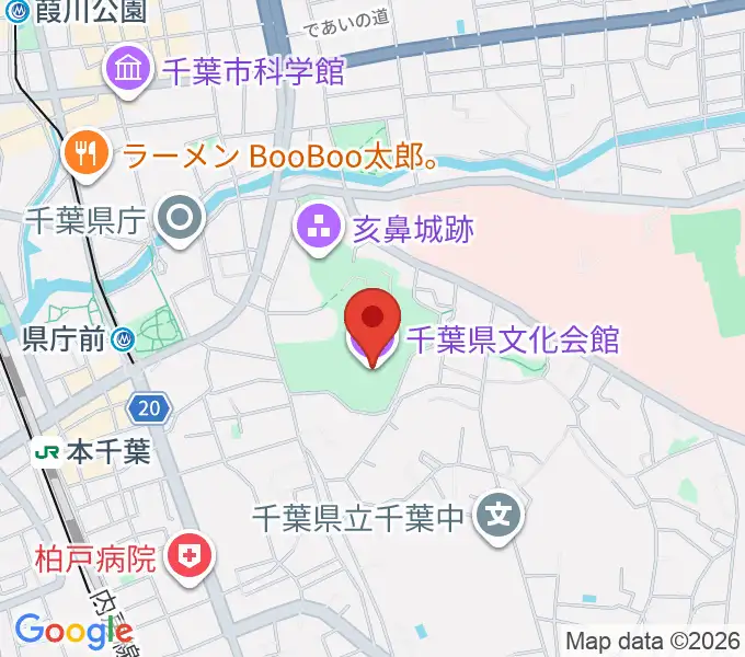 千葉県文化会館の地図