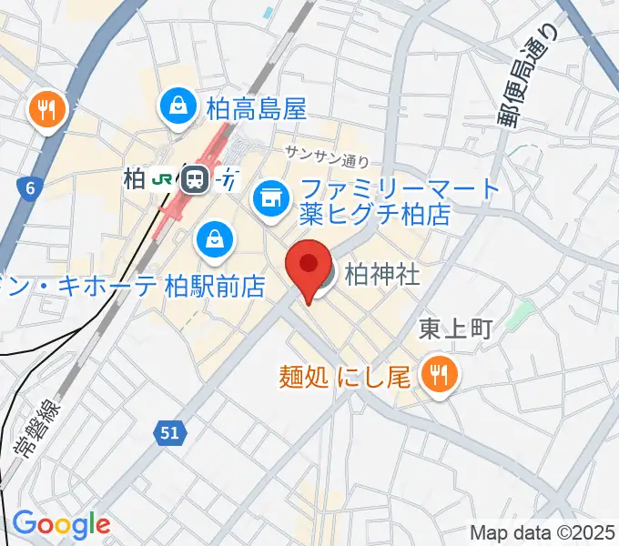 柏NARDISの地図