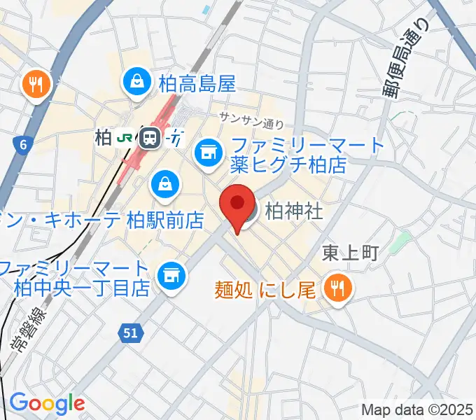 柏NARDISの地図